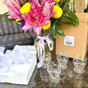 NIB Anthropologie Heart Icon Clara Goblets ~ Valentine’s Day